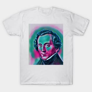 Felix Mendelssohn Abstract Portrait | Felix Mendelssohn Artwork 4 T-Shirt